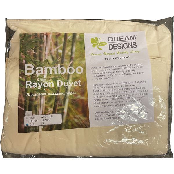 3-Pcs New 100% Bamboo Rayon Duvets - All Season Crib - R.V. $249 ($83 Each)