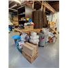 Image 1 : Work Table & Supplies - includes carboards/Enveloppes/ Pillow Cases & More (must take all)