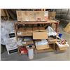 Image 3 : Work Table & Supplies - includes carboards/Enveloppes/ Pillow Cases & More (must take all)