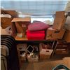 Image 4 : Room Lot - includes 2 Desks/Set of Folding Chairs/Duvet Samples/Electronics/New Bags & More (Must ta