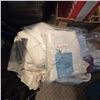Image 8 : Room Lot - includes 2 Desks/Set of Folding Chairs/Duvet Samples/Electronics/New Bags & More (Must ta