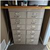 Image 2 : Filing Cabinet & Kitchen Appliances - includes Igloo Mini-Fridge (Working Condition)/Kettle/Microwav