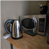 Image 3 : Filing Cabinet & Kitchen Appliances - includes Igloo Mini-Fridge (Working Condition)/Kettle/Microwav