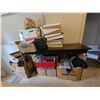 Image 4 : Misc. Group Lot of Supplies & Wooden Table - includes Filing Cabinet & more