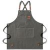 Image 1 : 5-Pcs New Canvas Barista / Chef Aprons - RV: $125 - Mixed Colours