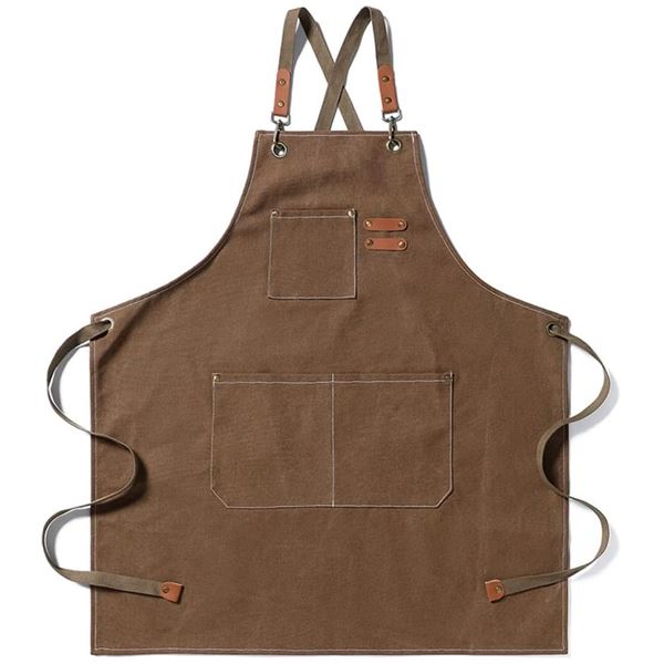 5-Pcs New Canvas Barista / Chef Aprons - RV: $125 - Mixed Colours