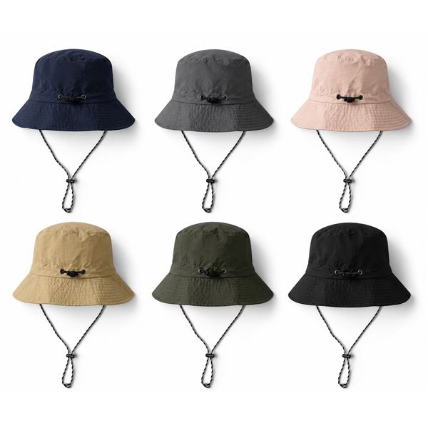 24-Pcs New Water Proof Foldable Bucket Hats - RV: $240 - Mixed Colours