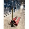 Image 2 : Johnston Red Manual Narrow Forks Pallet Jack - Good working condition