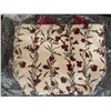 Image 2 : 6-Pcs New Floral Corduroy Tote Bags - RV: $120 - Brown & White, Approx. 9.5" x 8" Each