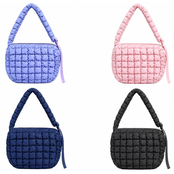 6-Pcs New Quilted Puffer Tote Bags - RV: $360 - Mixed Colours, Approx. 26" x 33"