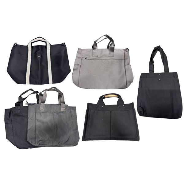 6-Pcs Multi Pocket Nylon / Cotton Bags - RV: $420 - Assorted Sizes, Colours and Styles