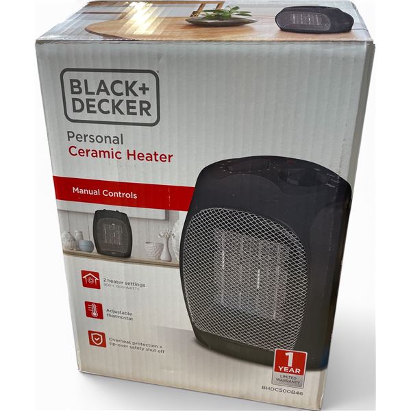 Group of 4 Black & Decker Personal Ceramic Heater