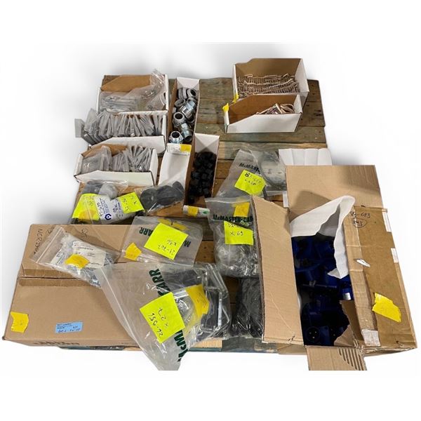 Pallet of Misc. Including - FAN AXIAL 119X25MM 24VDC WIRE, Panel Mounted Male Plug 513, Heavy Duty F