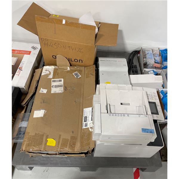 Pallet of Misc. Including - Canon Printer, Siemens S2442L3200 Main Lug Load Centre, Abso 3,000-Watt 