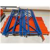 Image 2 : Lot of Pallet Racking Upright Frames and Step Beams - Blue Frames and Orange Beams 2636 Nootka St, V