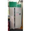 Image 1 : Cabinet w/Green Plastic Shelf Bins/Parts Trays