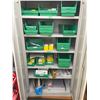 Image 2 : Cabinet w/Green Plastic Shelf Bins/Parts Trays