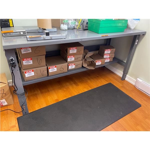 Uline Heavy-Duty Steel Work Bench with Lower Shelf