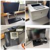 Image 1 : Group of Contents - Office Electronics Group: Monitor w/ Keyboard & Mouse, HP LaserJet Pro M402dw, C