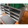 Image 2 : Laminate Counter/Work Table with Lower Open Shelving & Chrome Legs