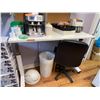 Image 3 : Height-Adjustable Desk on Casters & Office Chair on Casters