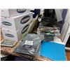 Image 5 : Large Group: Futurola Amsterdam Boxes, HP LaserJet Toner, Owl Car Cam, Fanvil IP Phone, Wiring Harne