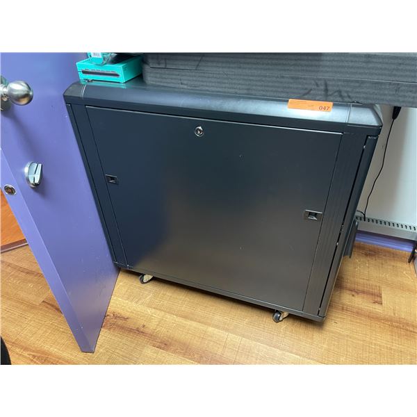 Network/Server Rack Cabinet on Casters with Locking Door