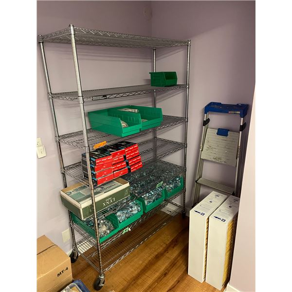 Shelf Rack + Ladder (Contents Not Included)