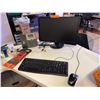 Image 2 : Desk Contents: ViewSonic Monitor, Logitech Keyboard & Mouse, Cisco IP Phone, HP Color LaserJet MFP, 