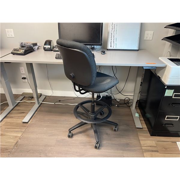 Adjustable Desk + Chair (Contents Not Included)