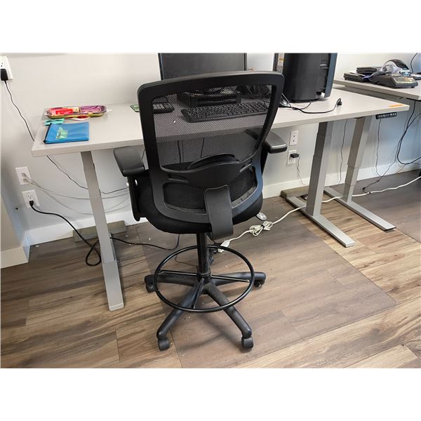 Adjustable Desk + Chair (Contents Not Included)