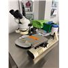 Image 1 : Binocular Stereo Microscope with Camera Attachment and Gold Brand TW-2610D Speed-Dial Balance Scale