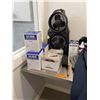 Image 2 : Dual-Head Tower Fan, Uline Respirators, Earmuffs, Lab Coats, and Assorted Safety Supplies