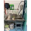 Image 1 : Commercial Stainless Steel Single Basin Sink with Drainboard