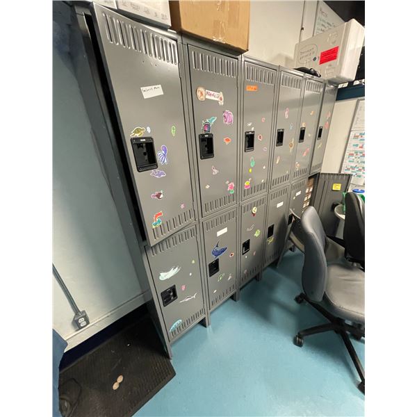 Uline Double-Tier Steel Staff Lockers