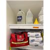 Image 2 : Janitorial Closet Contents including Mop Bucket, Mops, First Aid Kit, Isopropyl Alcohol, Cleaning Su