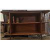 Image 1 : Mid-Century Wooden Shelving Unit with Open Storage