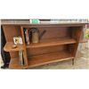 Image 2 : Mid-Century Wooden Shelving Unit with Open Storage