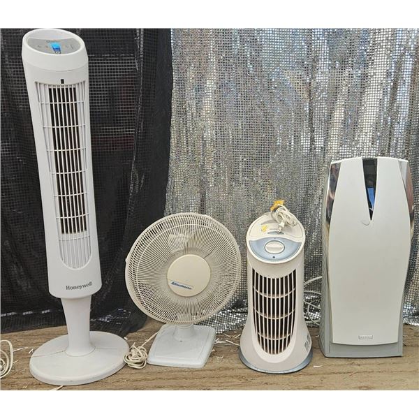 Four Home Cooling Fans, Various Manufacturers