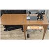 Image 1 : Singer Sewing Machine Model AM341267 in Wood Cabinet With Accessories