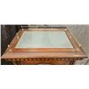 Image 4 : Walnut Jewelry Cabinet with Glass-Top and Felt-Lined Drawers, 60 Inches Tall