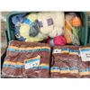 Image 4 : Three Storage Bins Filled with Assorted Yarn and Craft Supplies