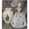 Image 4 : Ceramic Figurines, Vases, Clock, and Glass Votive Holders
