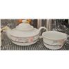 Image 4 : Tea and Coffee Service Set with Gold Accents and Floral Details