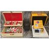 Image 1 : Jewelry Lot in Fabric-Lined Box and Canon Digital Camera with Kodak Instant Film