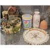 Image 1 : Decorative Figurines, Ceramic Canister, and Stag American Patch Collection Doll
