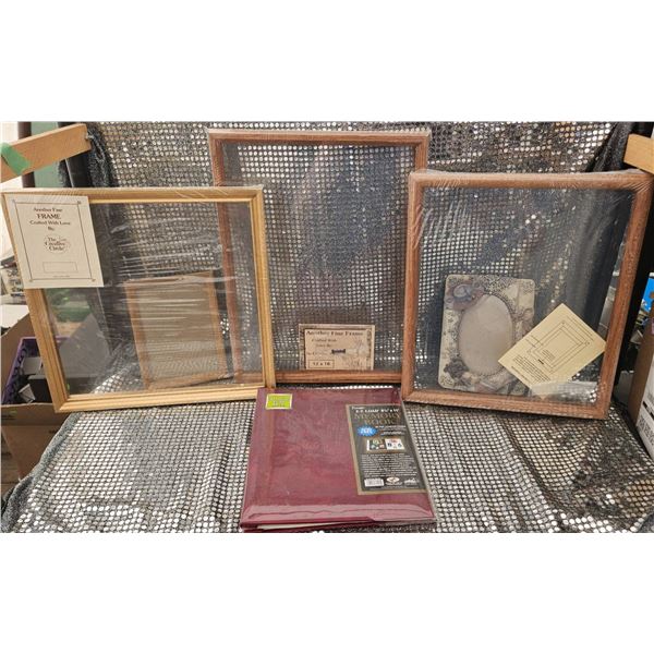 Wooden and Glass Frames in Various Sizes and Conditions