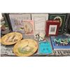 Image 1 : Decorative Plates, Books, Wine Accessories, and Photo Album