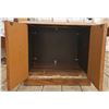 Image 5 : Wooden Media Storage Cabinet with Cassette Organizer and Double Doors