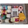 Image 6 : Yarn and Crochet Crafting Lot in Various Colors and Styles